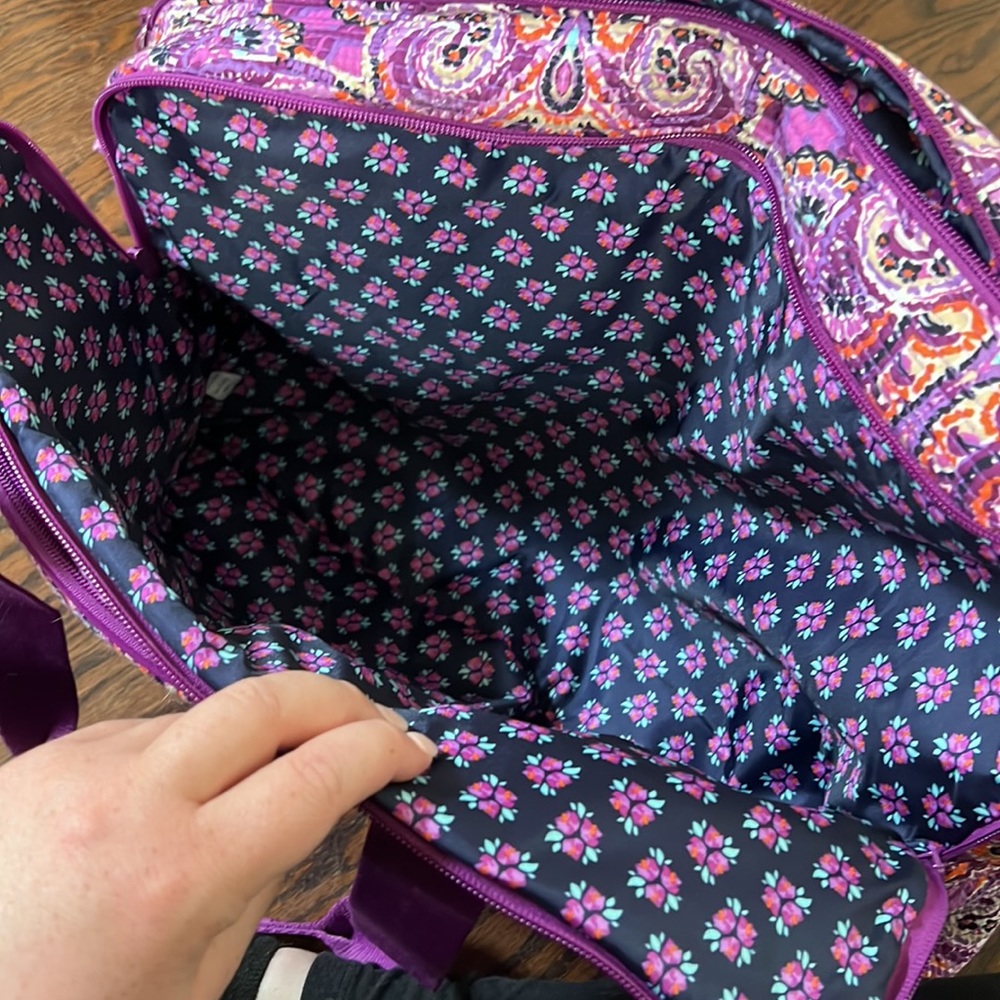 Purple Paisley Women's Bag - Picture 4 of 8